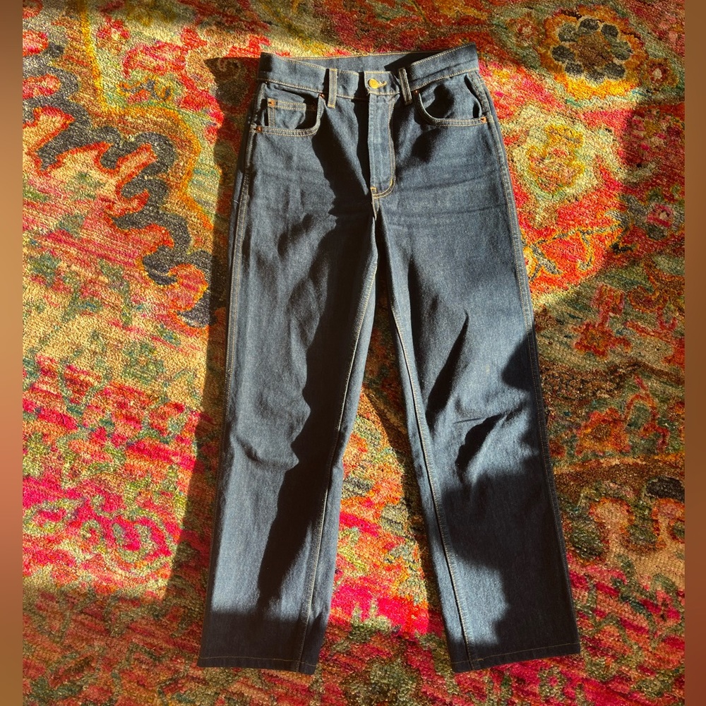 B SIDES High Rise Straight Leg Denim
